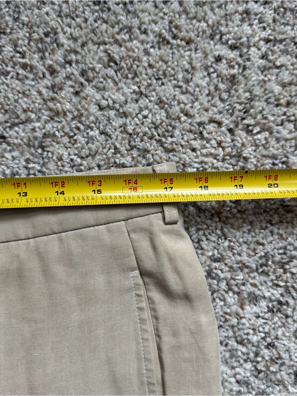 Armani Collezioni Mens 34x30 Beige Linen Blend Dress Pants Trousers Italy Luxury